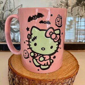 NEW Halloween Hello Kitty Pink Frankenstein Mug